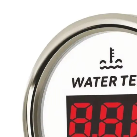 Car Water For Temp Meter 52mm Water For Temp Gauge Temperature Meter 12v 24v 40-120℃ For Marine Boat Car Truck Water