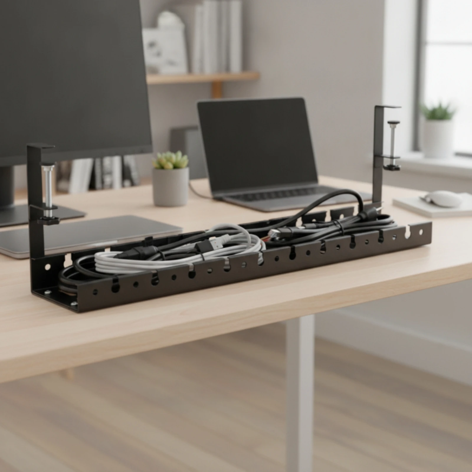 Desk Wire Organizer Breathable - đánh giá và giá Cable Tray Under Desk