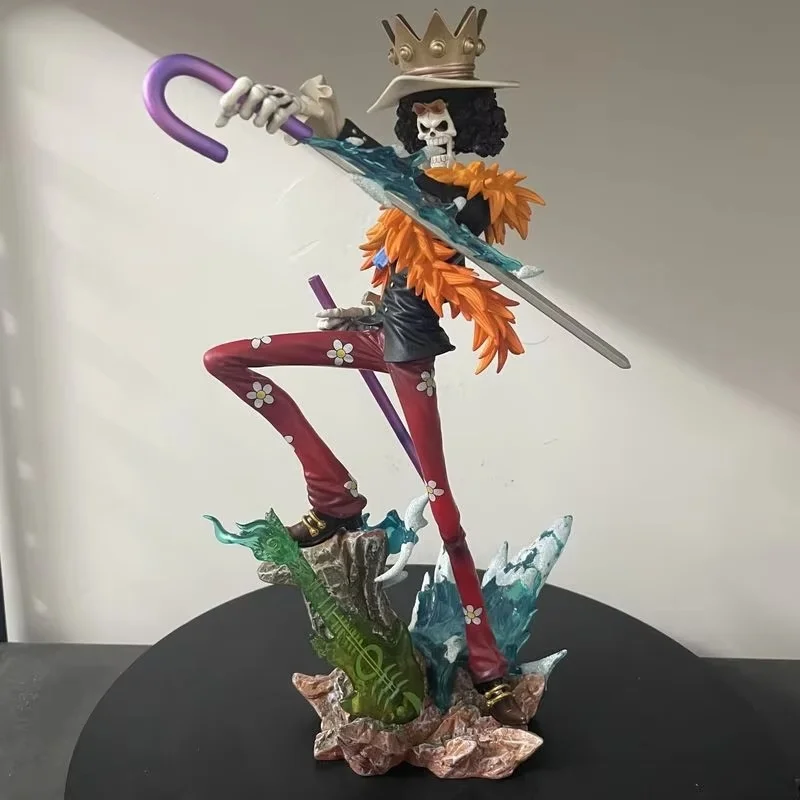 Action Figure ONE PIECE Brook King of Souls Musician Figures Two Years Later Meteor Burukku Anime Figurine Pvc Model Statue Toy