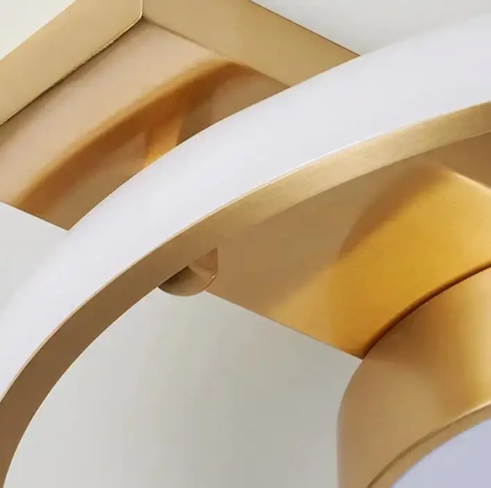 

modern Copper Golden ceiling lamp For bedroom aisle lamp LED Nordic romantic round bedroom lamp indoor lighting Fixtures