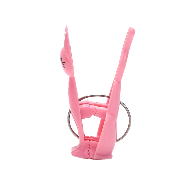 4Pcs Cute Cats Plastic Clothes Pegs Clothespins Cartoon Beach Towel Clips Bed