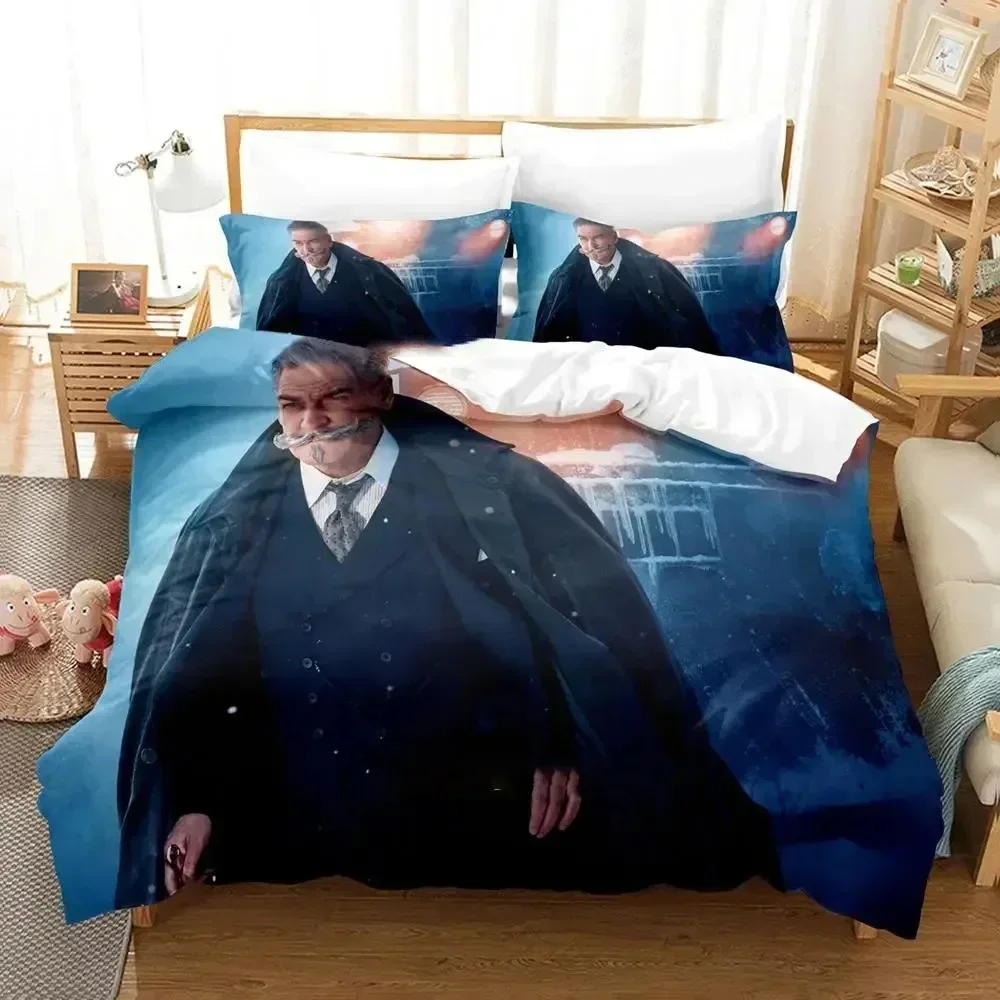 Movie Murder on the Orient Express Bedding Set 3D Printed Suitable for Bedroom Duvet Cover Set With Pillowcases Home Textile