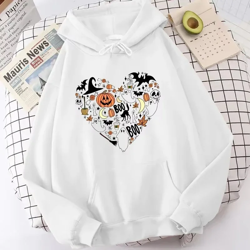 

2025 Hoodie New Fashion Halloween Pullover Long Sleeve Sports Hoodie Women Y2K Sweatshirt Pullover Men Clothing Hoodie
