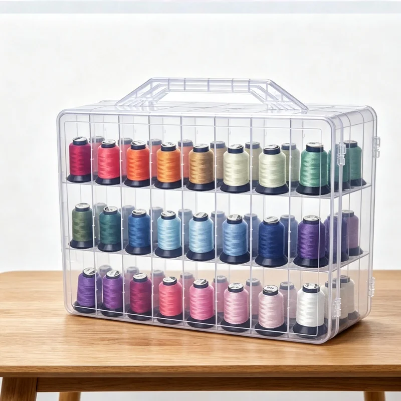 48 boxes of lipstick nail polish storage box, portable transparent plastic cosmetics management