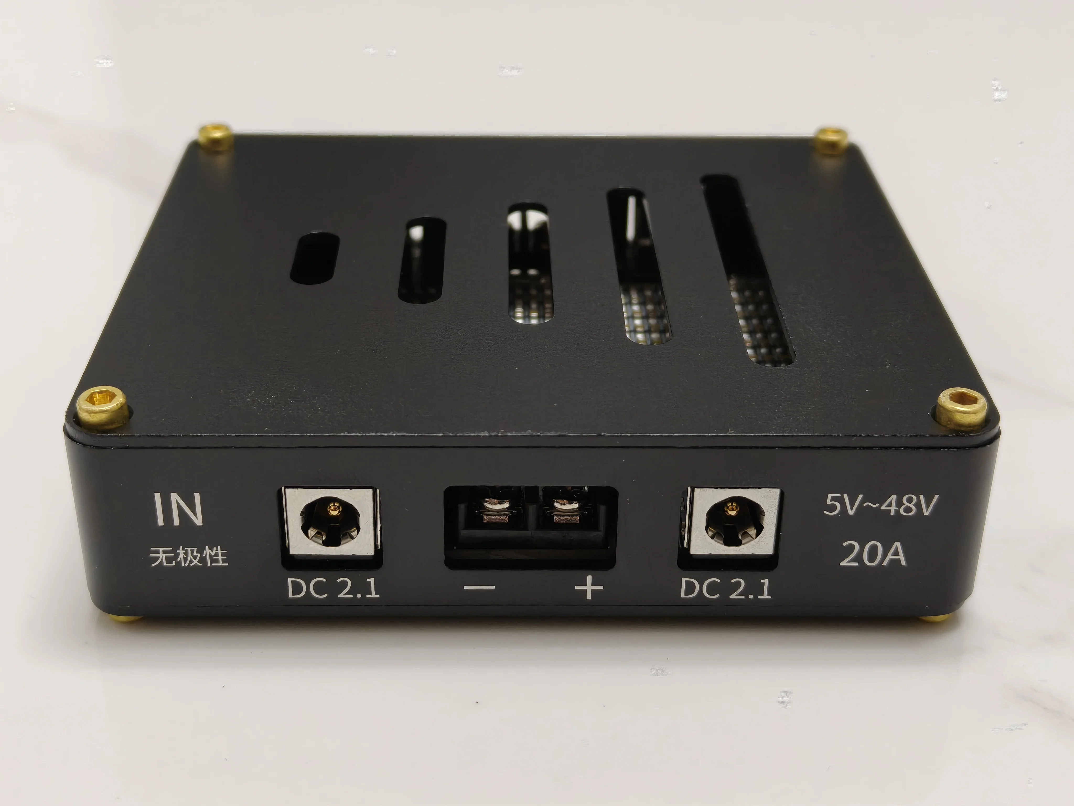 CNC Case 5V-48V 20A HIFI Power Filter Suitable for Switching Power Supply NAS Sound Card DAC Heaphone Amplifier