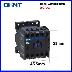 CHINT AC DC Mini Miniature Contactor NXC-06M10 09M10 12M10 6A 9A 12A 1NO / 1NC AC DC 380V 220V 110V 24V