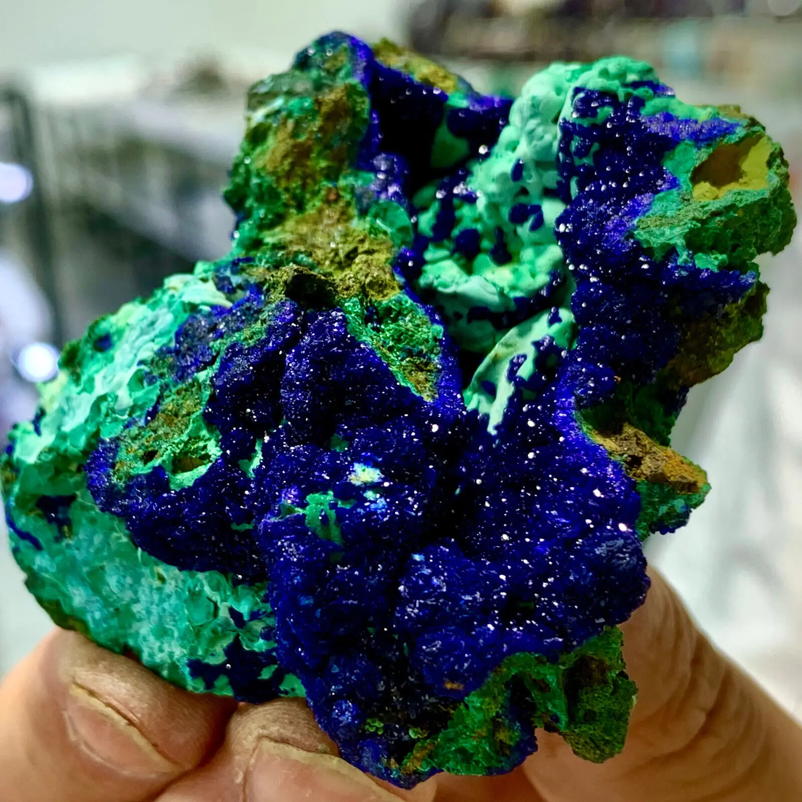 BEST NATURAL Azurite/Malachite crystalminerals specimens