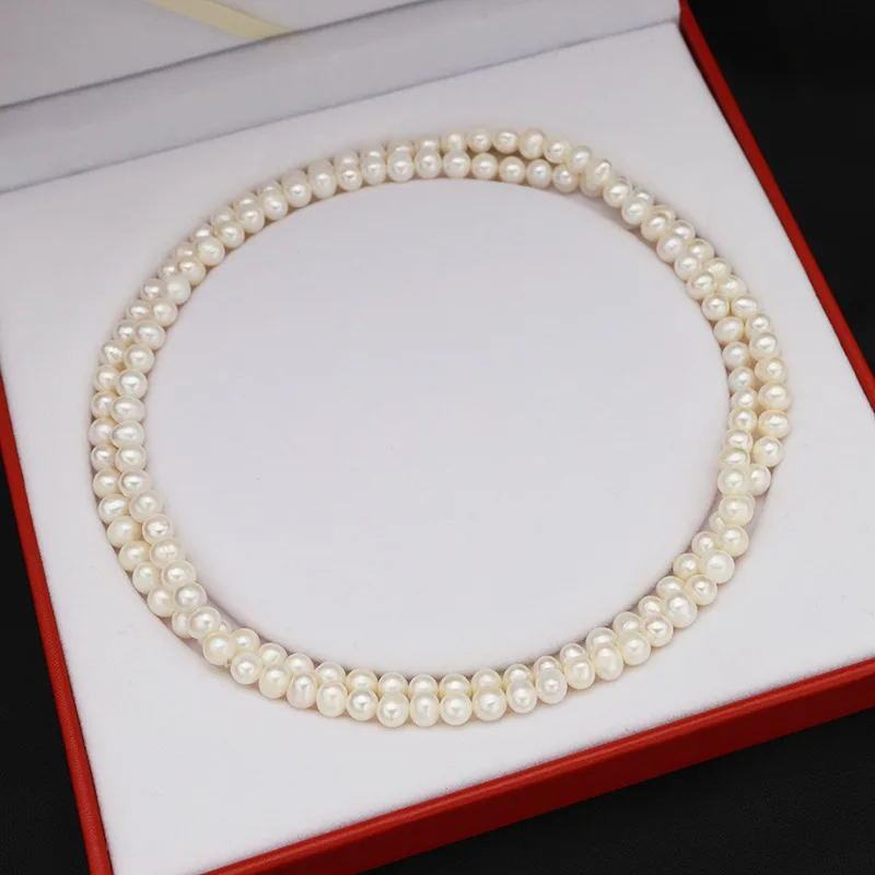 

Sweater Chain Long High-End Style Pearl Necklace Design Jewelry Natural