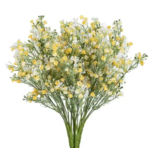 인공 꽃 식물 Gypsophila 뜨거운 판매 결혼식 신부 꽃다발 홈 꽃병 정원 축제 DIY 사진 prop Decorati