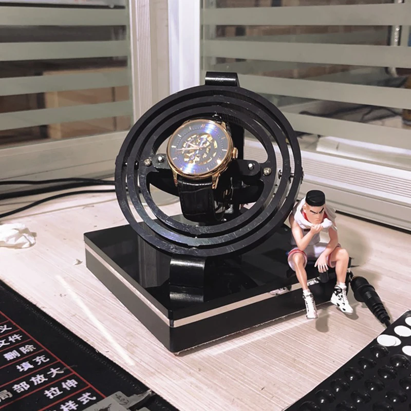 USB Power Automatic Watch Winder Display Case Rotating Display Mechanical Watches Stereo Silent Watch Winders Gyroscope Case