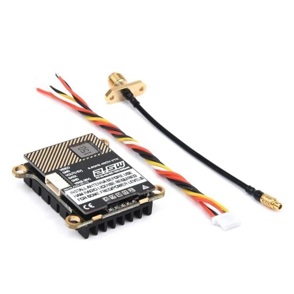 AD41-5.8G 40CH 2.5W 2500MW Image Transmission for RC Fixed Wing FPV Long Rang Racing