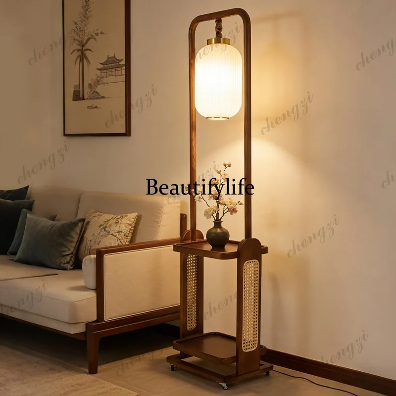 Chinese style tea room study living room zen atmosphere floor lamp bedroom bedside countertop decorative floor lamp