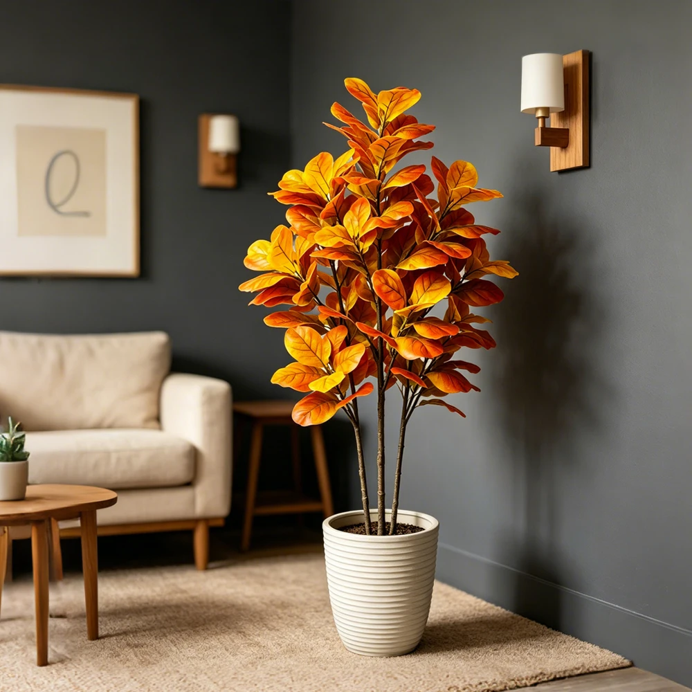 85~125cmの大型人工バニヤンツリー、偽物のフィカスの枝 - Fiddle Leaf Fig のレビューと価格