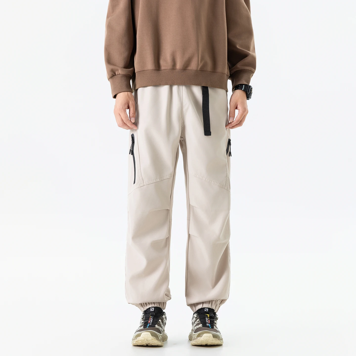 

Новые брюки-карго, мужские свободные прямые брюки большого размера, однотонные серые универсальные рабочие брюки, черные бегуны, хлопковые повседневные мужские брюки