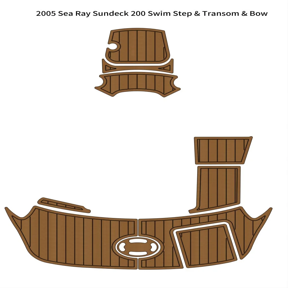 

2005 Sea Ray Sundeck 200, платформа для плавания, поперечная подушка для лука, лодка, пена EVA, тик, пол