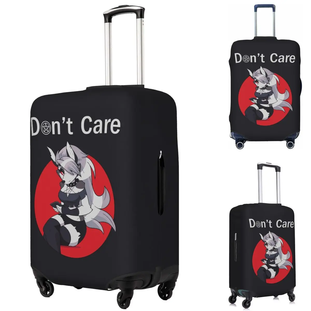 

Защитный чехол для чемодана Helluva Boss Loona, эластичные защитные чехлы для дорожного багажа на 18-32 дюймов