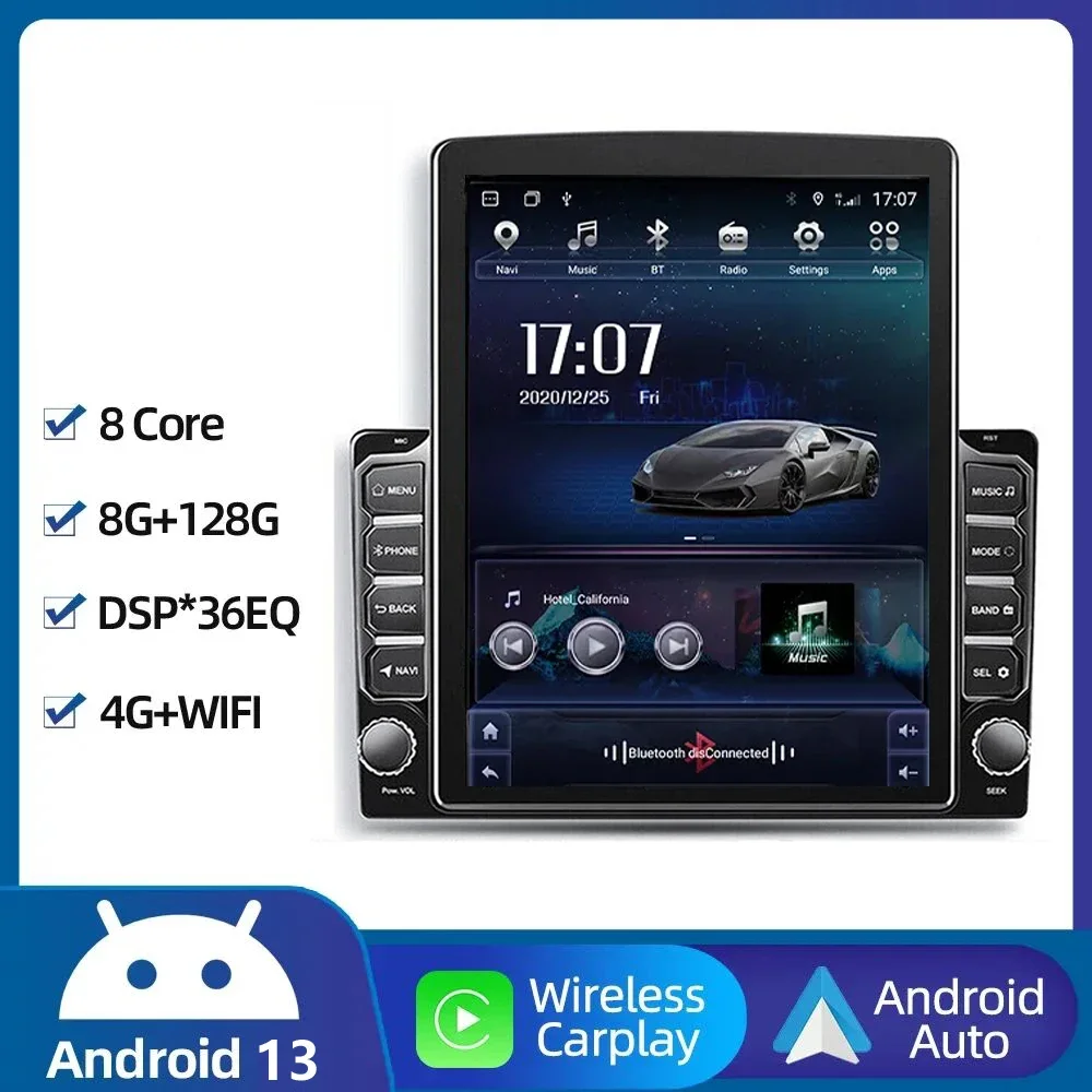 

2Din Carplay Car Radio 9.7 inch Multimedia MP5 Player For Tesla Style Vertical Screen Android Stereo FM For Universal Autoradio