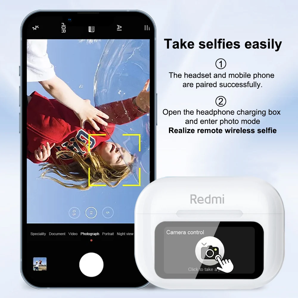 Xiaomi Redmi TWS سماعة لاسلكية تعمل بالبلوتوث سماعات مزدوجة ستيريو ENC للحد من الضوضاء HD HiFi سماعات الموسيقى مع ميكروفون سماعات الأذن