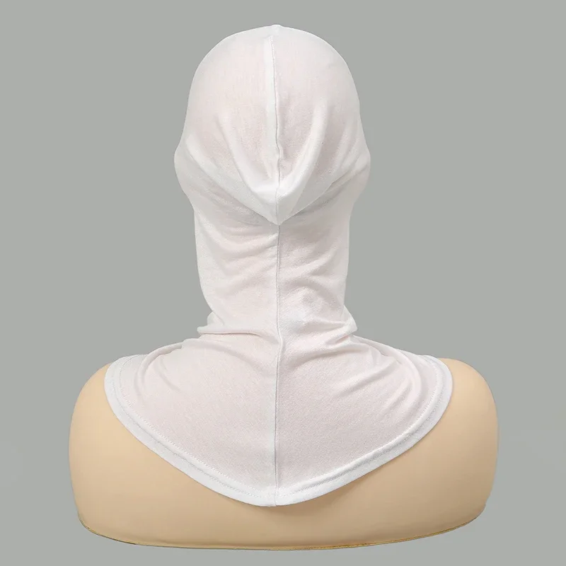 Hot Selling Muslim Full Coverage Undercap Women Cotton Stretchy Elastic Bonnet Plain Underscarf Fashion Inner Headband Turban