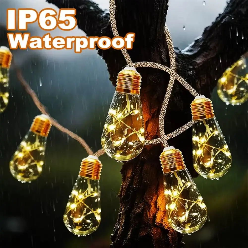 

Водонепроницаемые гирлянды на солнечных батареях, лампы-гирлянды, уличные гирлянды, гирлянды в винтажном стиле, энергосберегающие гирлянды-фей.