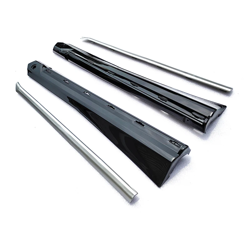 High Quality Carbon Fiber Style Side Skirt Kit 4 Pieces Glossy Black Auto Exterior Trim With Self Adhesive Tape view 2