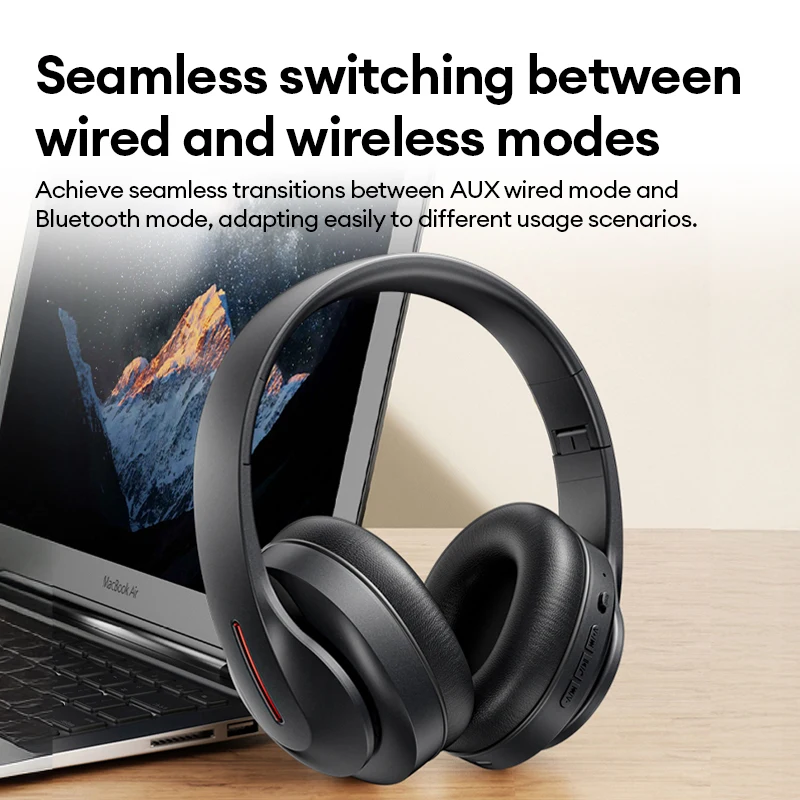 Choice Lenovo Gaming Headset Wireless Bluetooth 6.0 ENC Noise Reduction Foldable Sport Over Earphones 26H Battery Life LES-107
