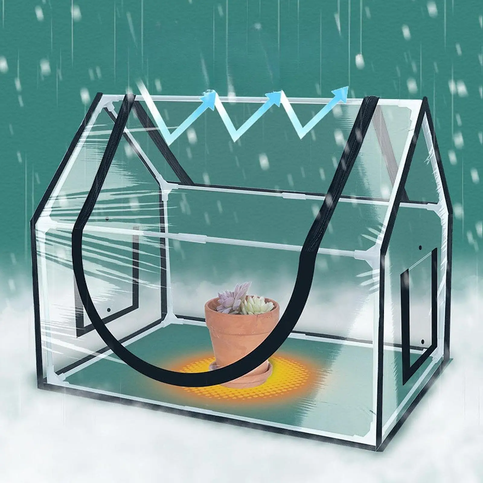 

Mini Greenhouse Portable Practical High Performance Dustproof Convenient