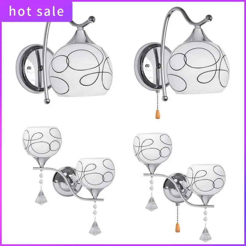 

A05I-Modern Led Crystal Wall Light Lamp Hallway Porch Bedroom Sconce Lighting Fixture