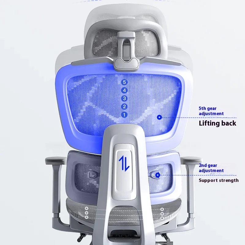 شبكة مريحة كرسي قوس القدم الراحة مقعد عمق تعديل الكراسي مسند الرأس مريح Sedia Ergonomica أثاث المكاتب