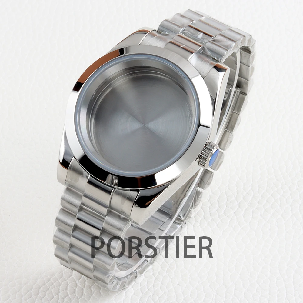 36/39 مللي متر NH35 ساعة حافظة 20 مللي متر 316L الفولاذ المقاوم للصدأ اليوبيل/أويستر/حزام الرئاسي لحركة Datejust NH35 NH36 28.5 مللي متر الطلب