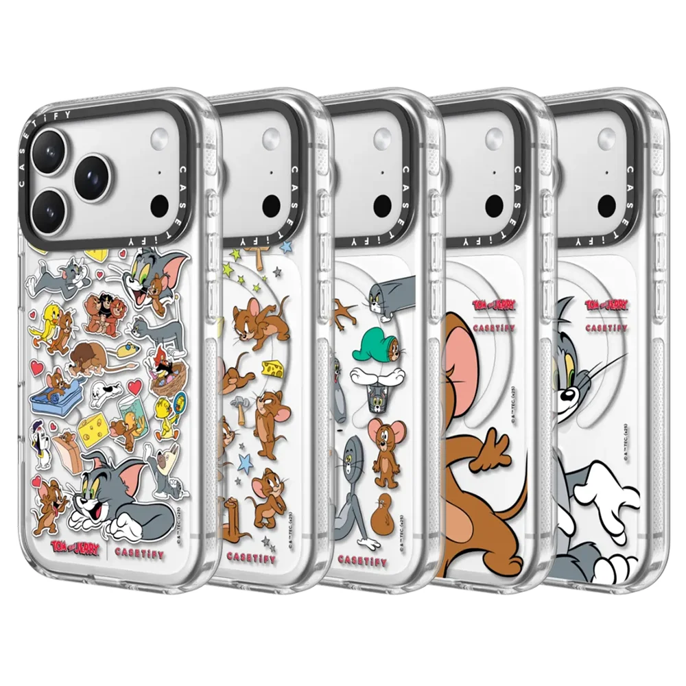 

CASETiFY Co-brand Tom and Jerry Cartoon Series Magnetic Drop-proof Case for iPhone 13 14 15 17 16 Pro Max Air Plus Protect Cover