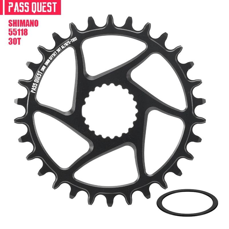 PASS QUEST 12 Speed Boost 0mm 3mm 6mm Chain Wheel Mountain Bike Positive and Negative Gear Disc Suitable forShimano M7100 9100