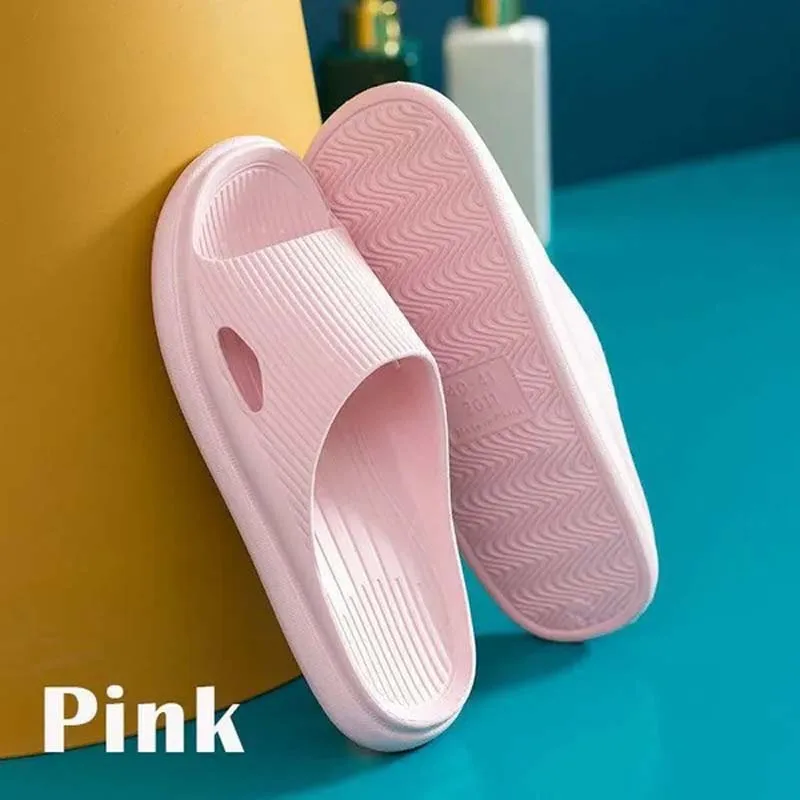 Women's Slippers Summer Indoor Soft-Soled Home Slippers Bathroom Platform Non-Slip Sandals Beach Vacation Outdoor Ladies Shoes