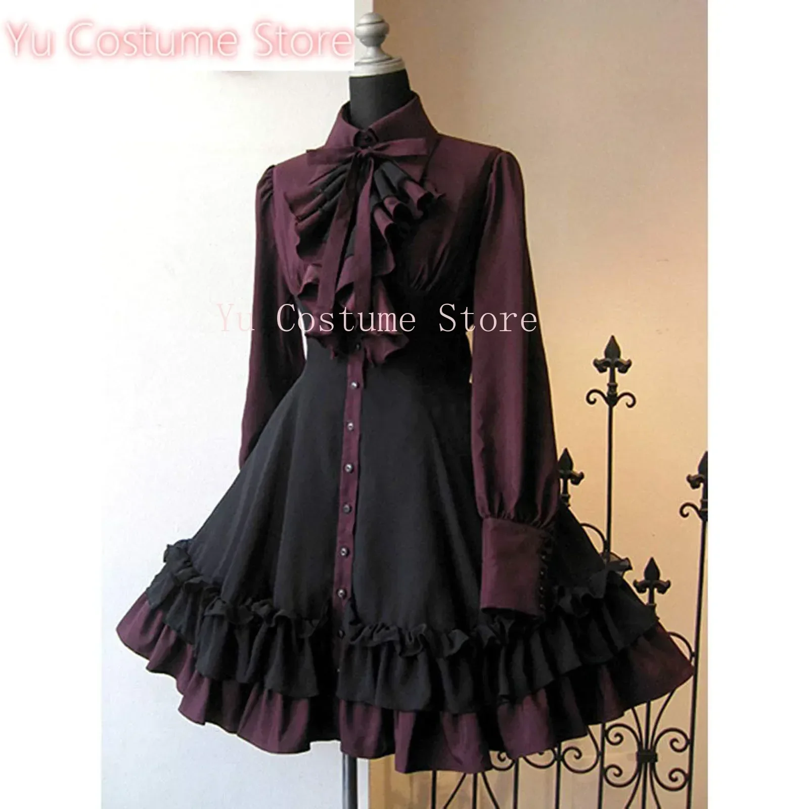 

Vintage Bow Lace-up Medieval Court Style Dress Elegant Layer Ruffles Palace Lolita Dress Victorian Princess Gothic Dresses 2025