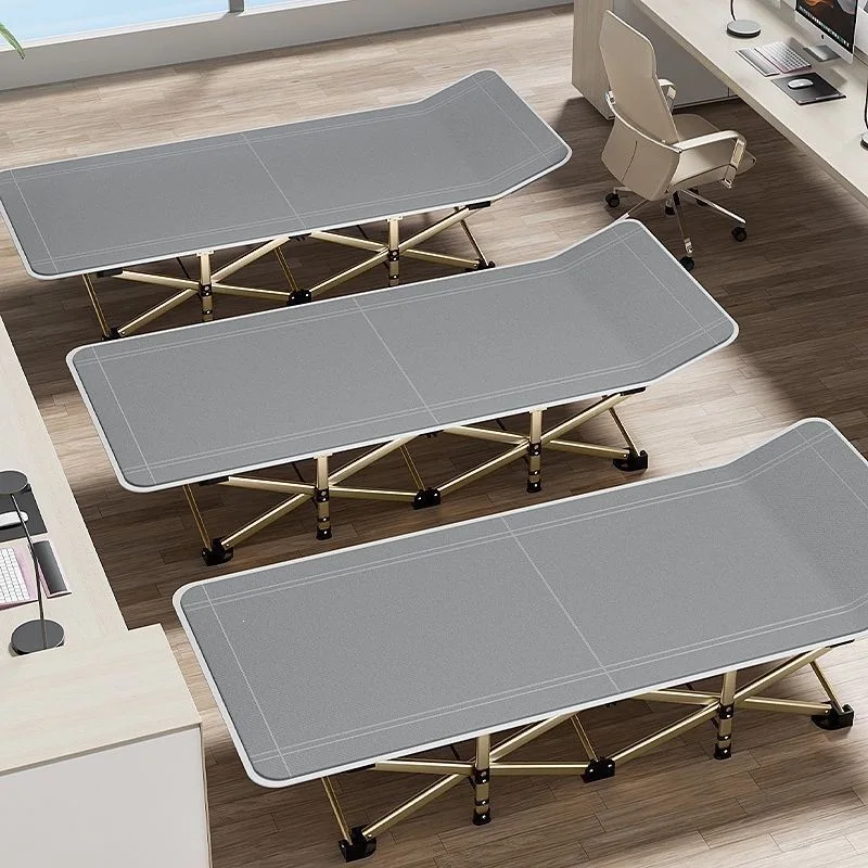 Multifunctional folding bed Office lunch break Single nap artifact Simple portable army bed recliner Home escort