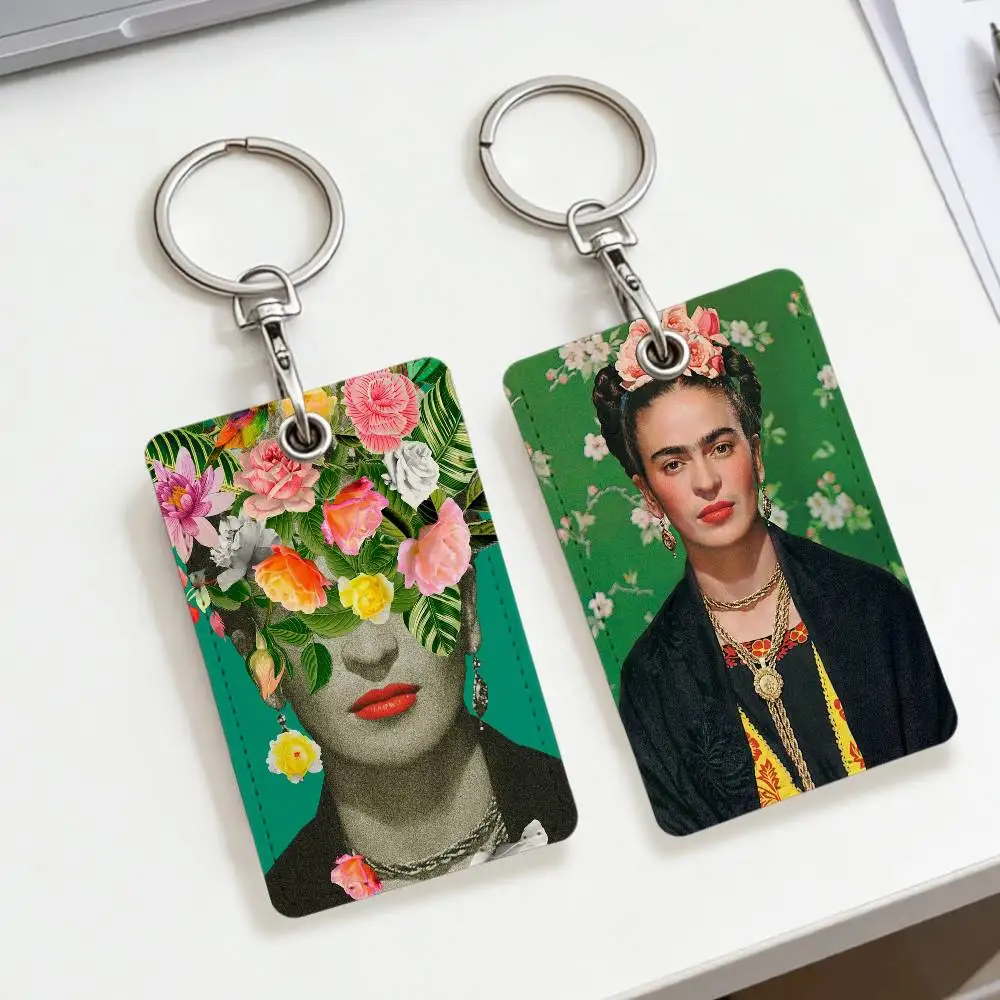 Frida Kahlo Kaarthouder Sleutelhanger Badge Houder ID-kaart Pass Hang Touw Lariat Lanyard voor sleutelhangers Accessoires Cadeau