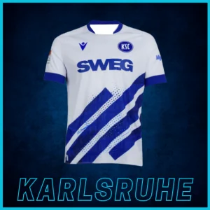 

2025 Summer Hot-selling New Karlsruhe Football Club Jersey Outdoor Training Breathable Quick-drying Comfortable Casual T-shirt