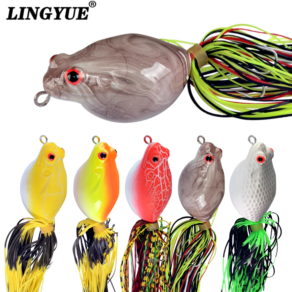 1PC Topwater Frog Fishing Lures, Hollow Body Frog Baits with