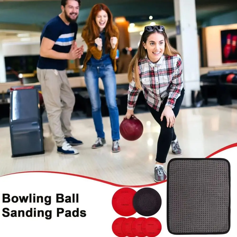 Deep Cleaning Bowling Polishing Pad Frosted Paper Polishing Equipment Bowling Cleaning Cloth Reusable Cleaner Tool