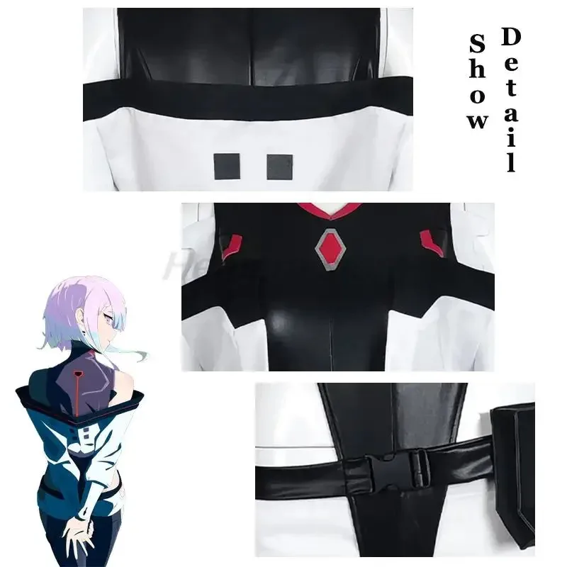 2025 New Cosplay Anime Cyberpunk Edgerunners Lucy Costume Bodysuit Jumpsuits Jacket Wig Full Suit Halloween Costumes for ☆wrl☆