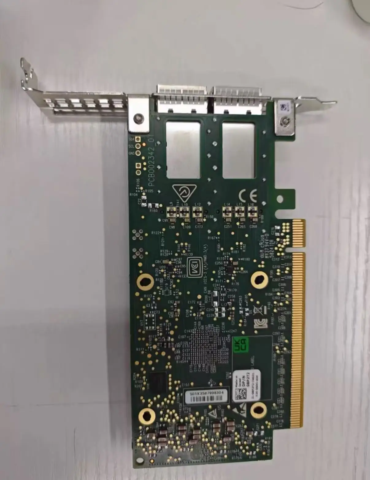 Parts for Mellanox ConnectX-6 Dx MCX623106AN-CDAT 100GbE Dual Port QSFP56 PCIe 4.0 x16 Network Interface Card RoCE NIC