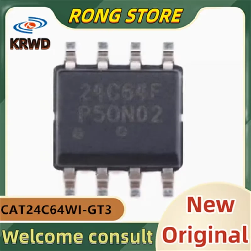 (15 قطعة) CAT24C64WI-GT3 CAT24C64WI 24C64F SOIC-8 رقاقة جديدة ومبتكرة IC