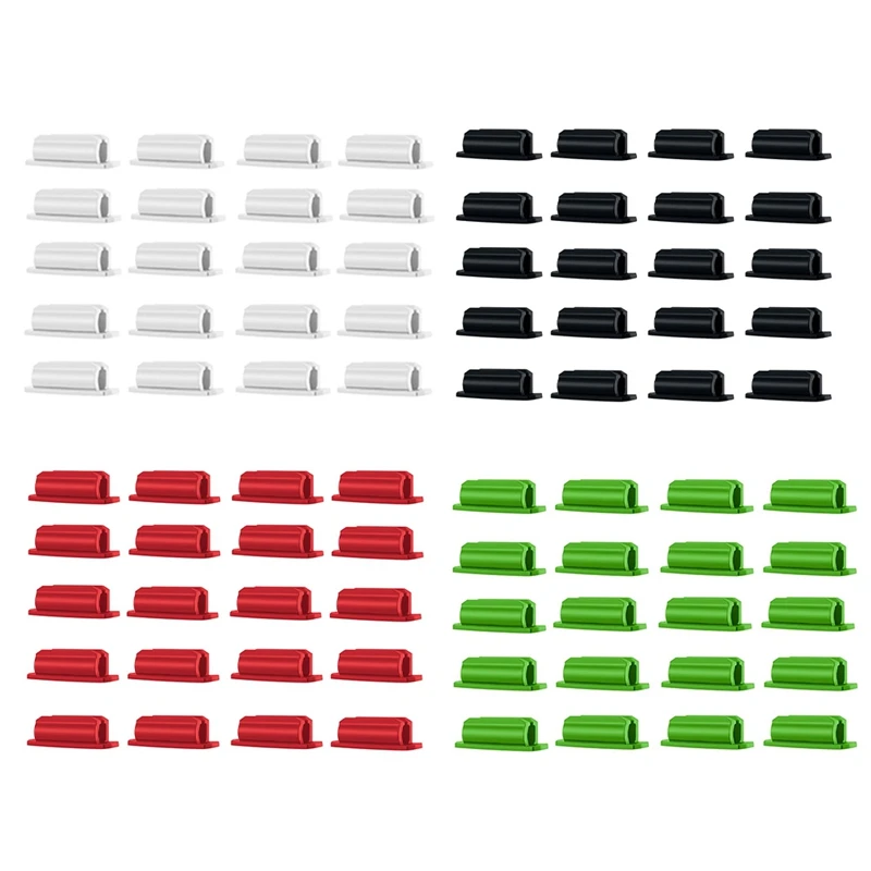 Adesivo Silicone Pen Holder para Mesa e outras superfícies, conjunto de 20