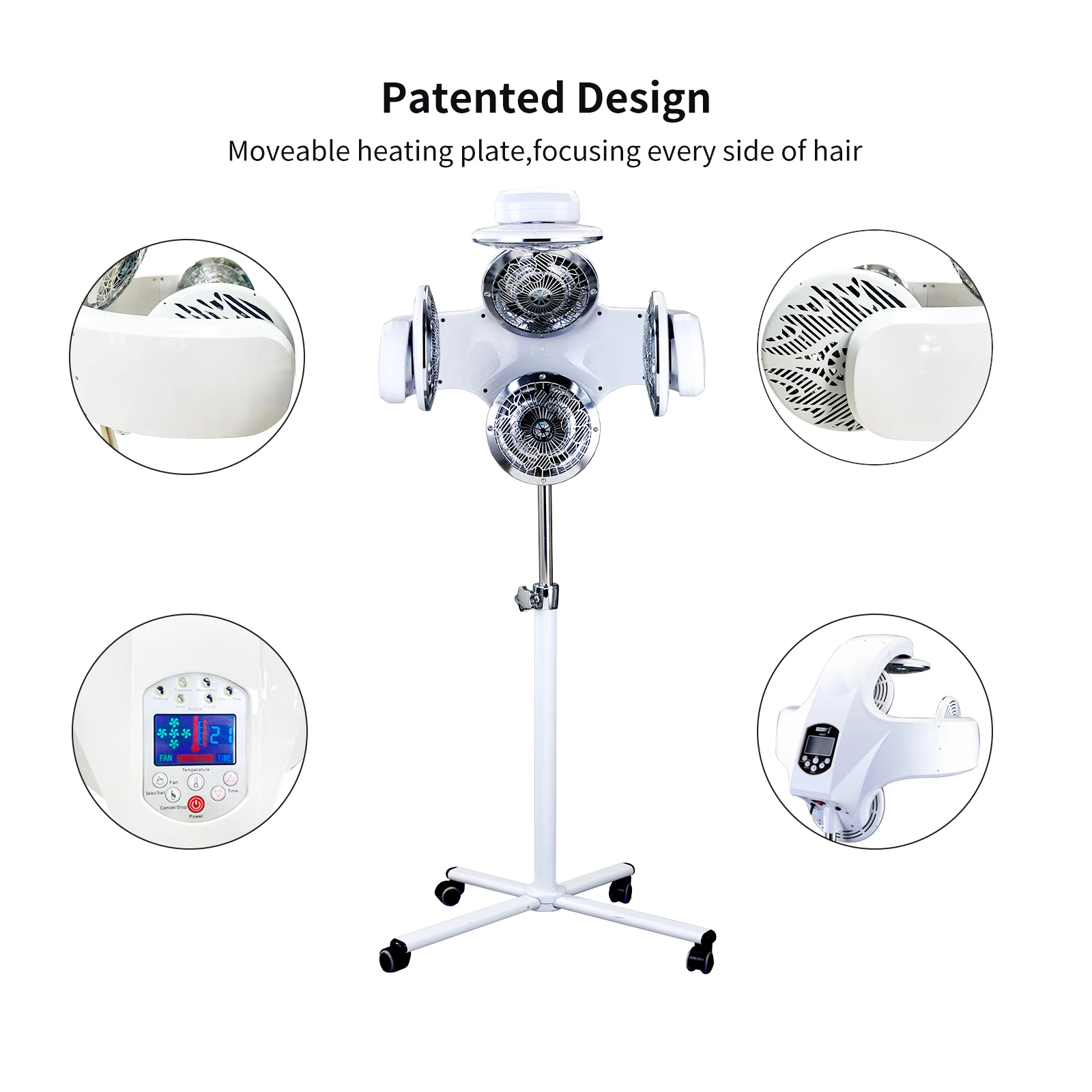 Modern Professional Equipment Adjustable Big Hooded Climazone Hair Dryer Hair Color Processor For Beauty Salon