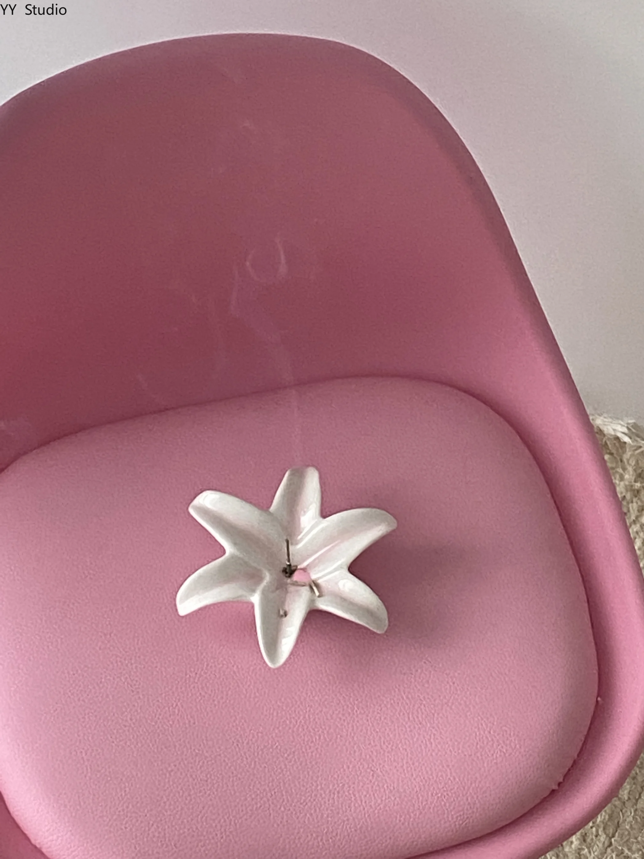 Cute Lily Ceramic Fragrance Insert Seat Line Incense Burner Vertical Incense Insertion Seat Decoration Aromatherapy Storage
