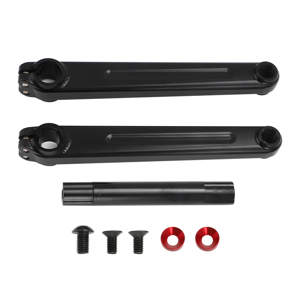 3-piece For BMX Old School Build Bike 175 mm Cranks Crank Arms Black High Quality Aluminum