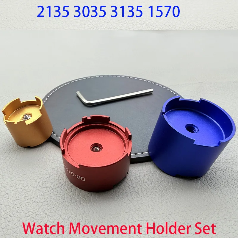 Watch Movement Bracket RLX-1570 2130/2135 3035/3135 Movement Holder With Hex Wrench Watch Repair tools AB34-3Pcs  1Set