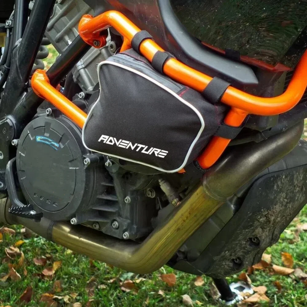 Frame Crash Bars Waterproof Bag Motorcycle Bumper Side Bags Tool Box For 1050 1090 1190 1290 ADV Adventure R Travel Bags