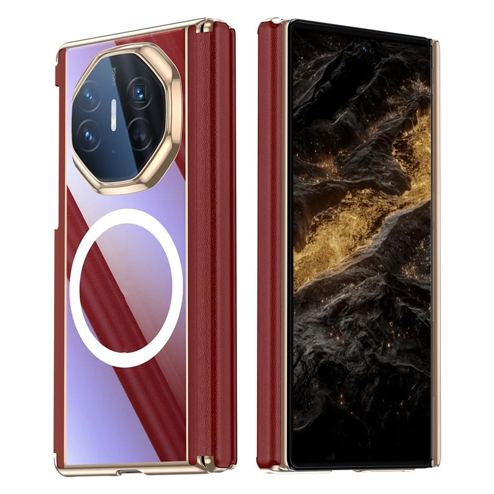 

Compatible for Huawei Mate XT/XTs Phone Case Magnetic Hinge Shockproof Anti-Yellowing Full Protection Luxury Clear