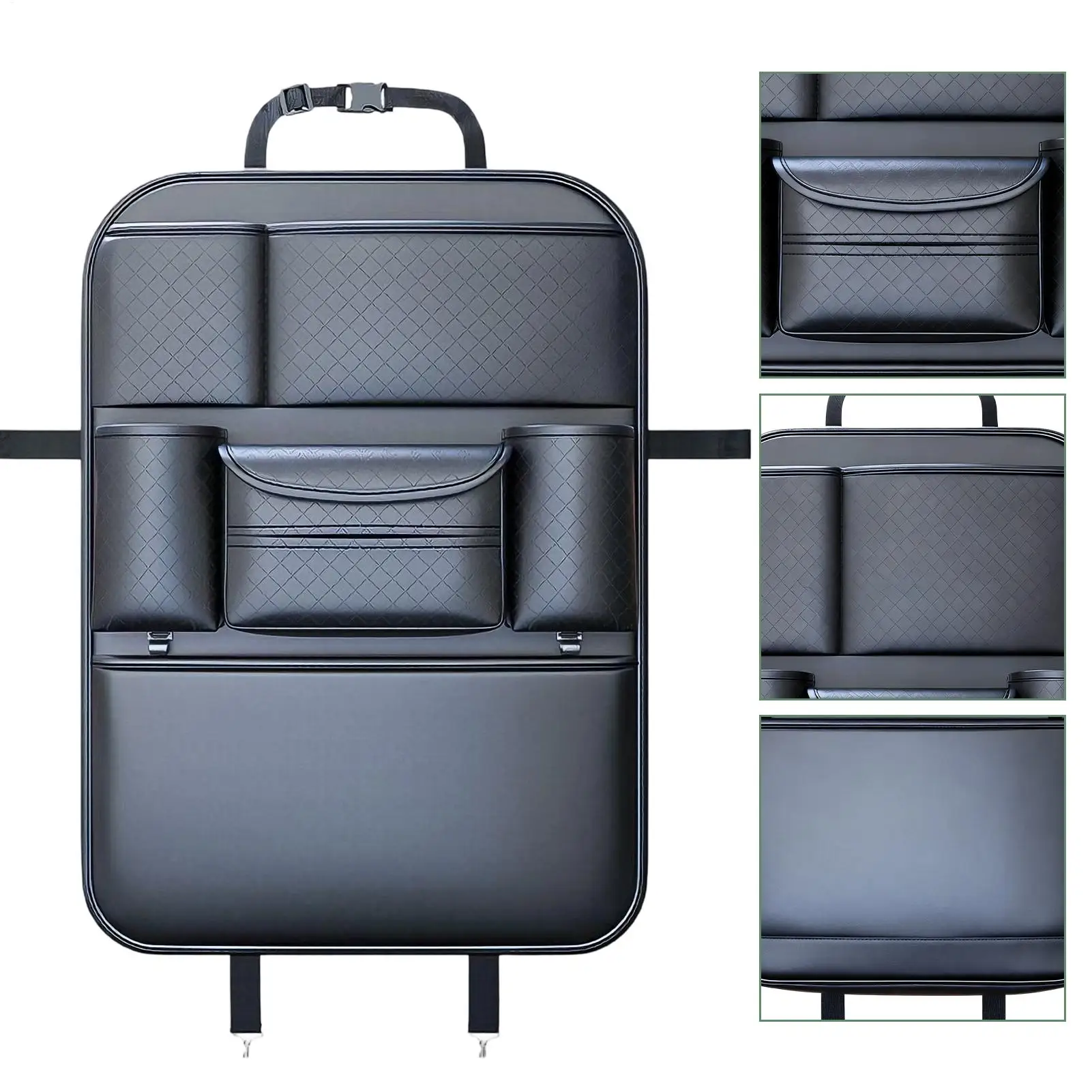 

Car Backseat Organizer Multifunctional Large Capacity Tablet Holder Kick Mats Back Seat Protector For Trailer Truck Sedan Pickup